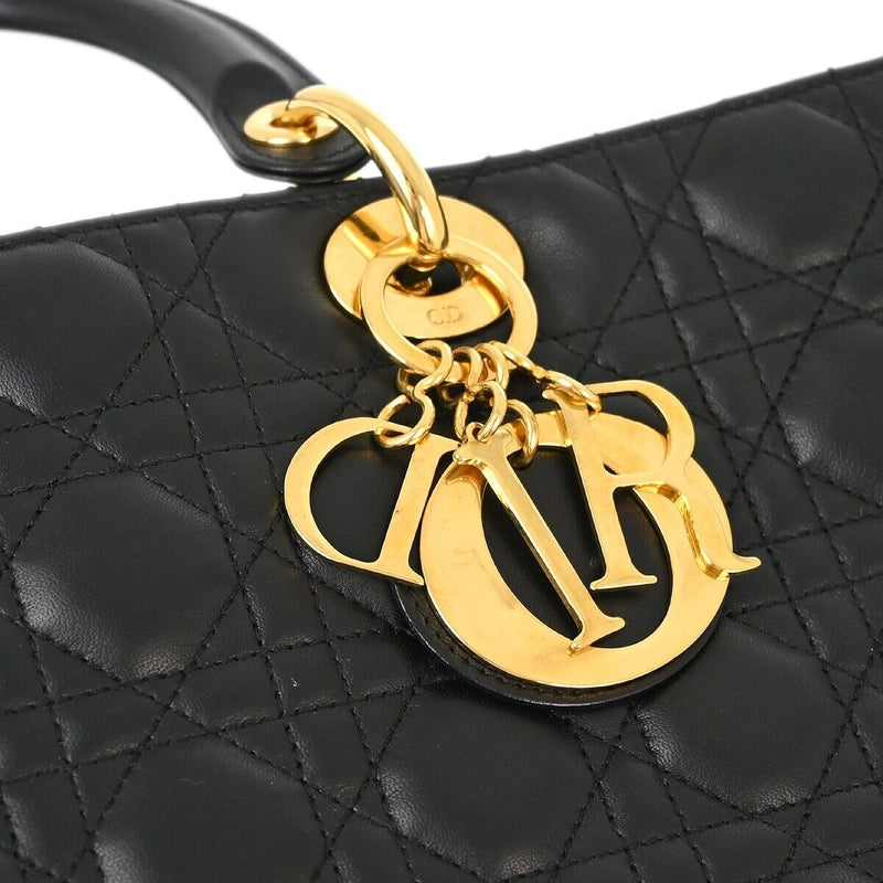 Christian Dior Black Lambskin Lady