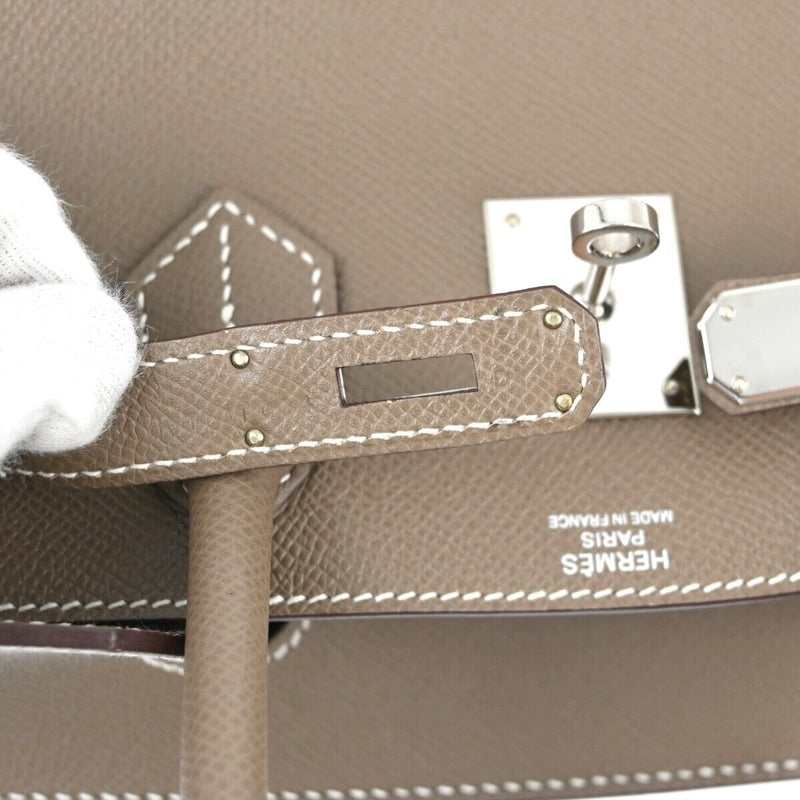 Hermes Etoupe Gray Epsom Birkin 30