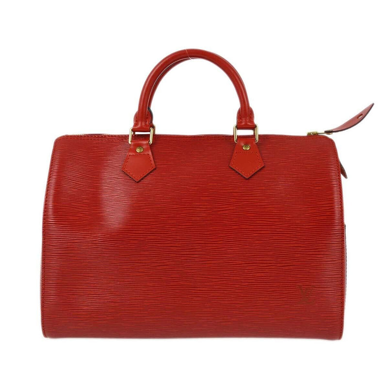 Louis Vuitton Red Epi Speedy 30 Handbag