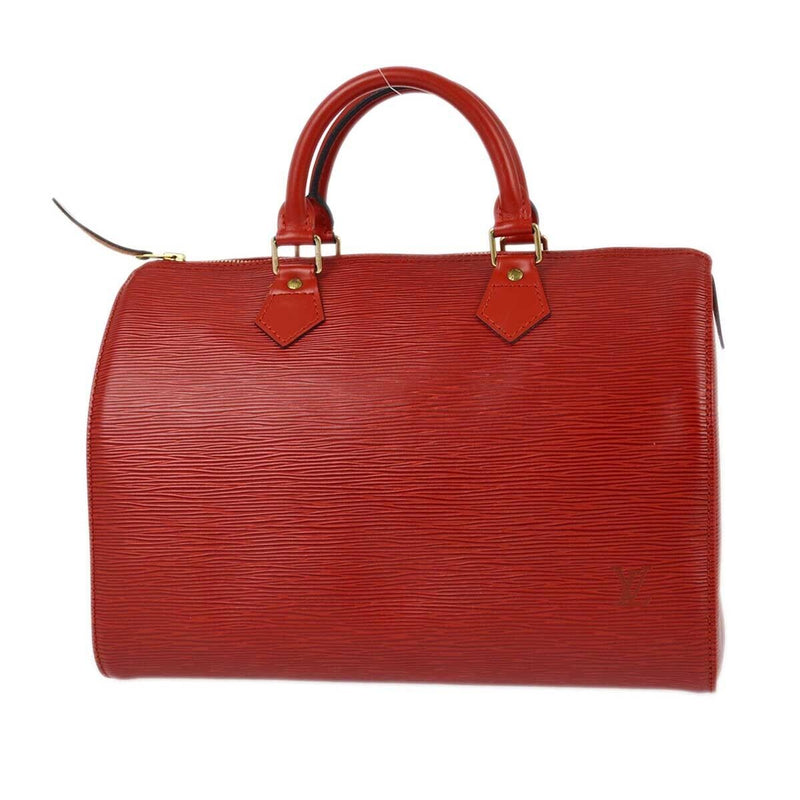 Louis Vuitton Red Epi Speedy 30 Handbag