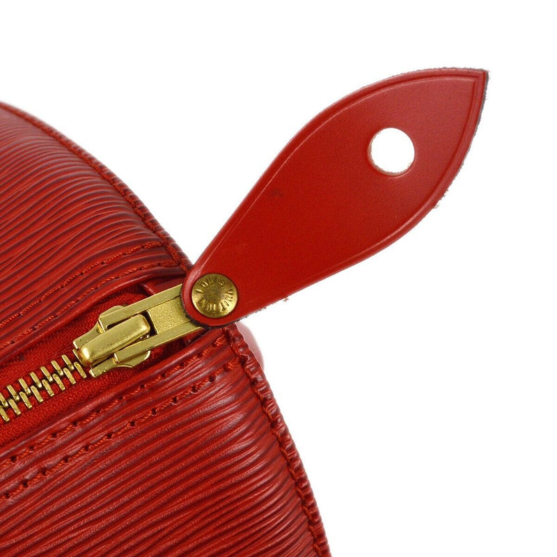 Louis Vuitton Red Epi Speedy 30 Handbag