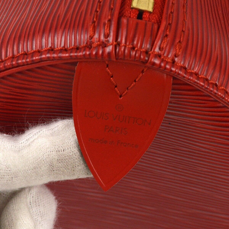 Louis Vuitton Red Epi Speedy 30 Handbag