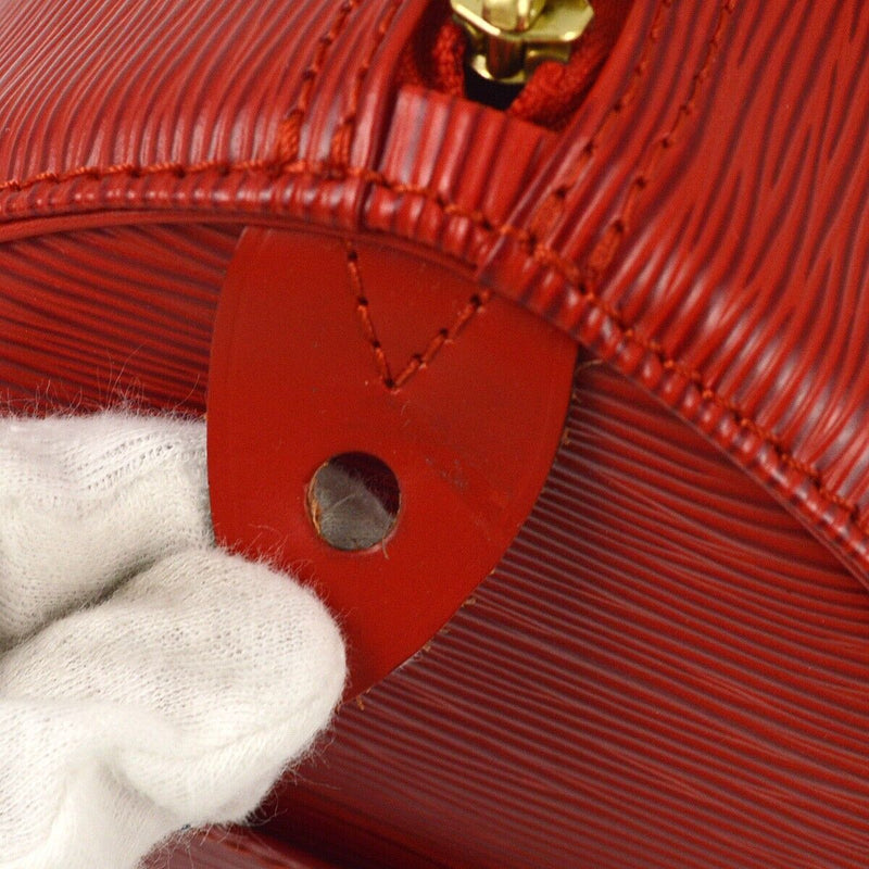 Louis Vuitton Red Epi Speedy 30 Handbag