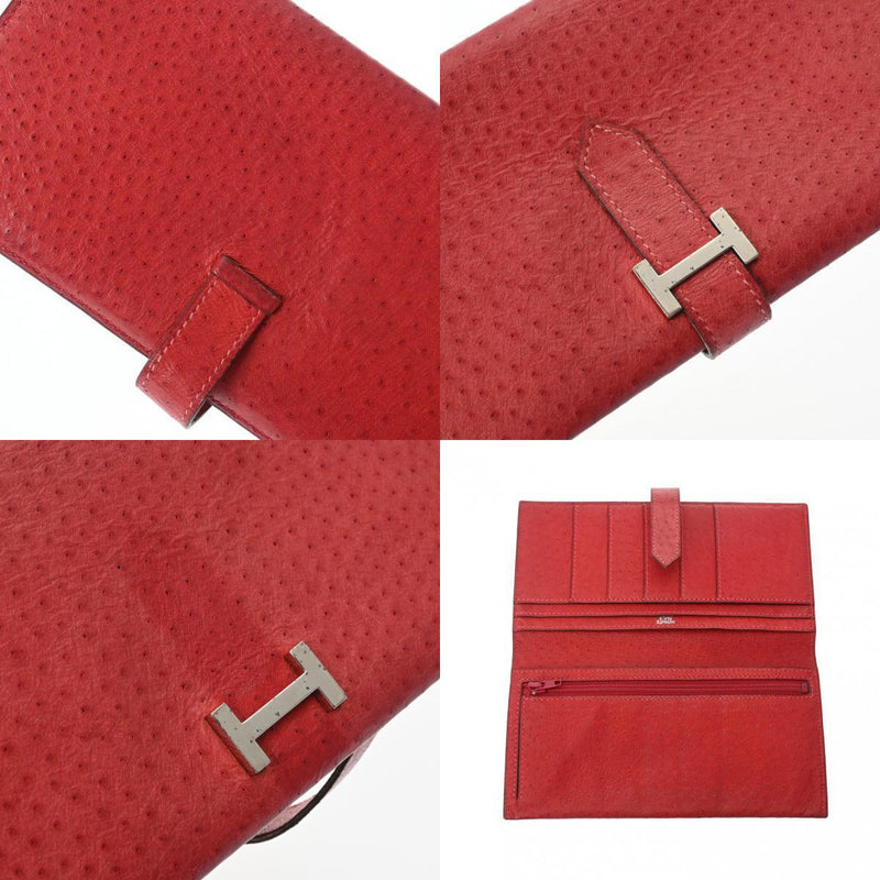 Hermes Bearn Classic Old Model Rouge Vif