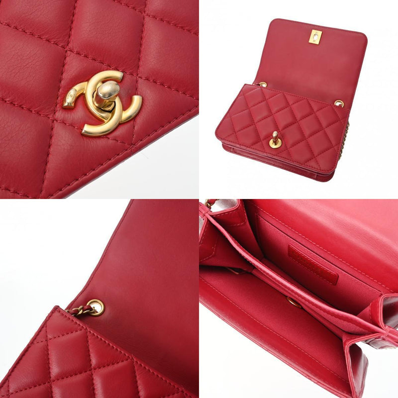 Chanel Matrasse Chainshoulder 7.1' Red