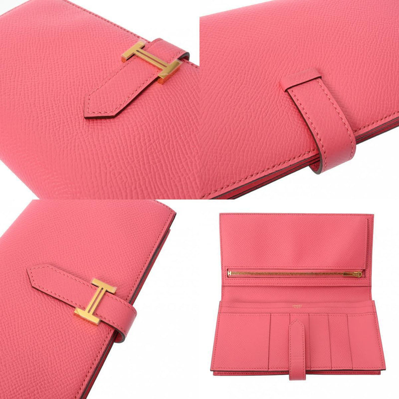 Hermes Beansufla Rose Azalee Long Wallet