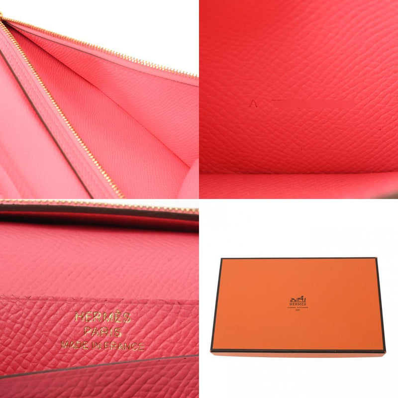 Hermes Beansufla Rose Azalee Long Wallet