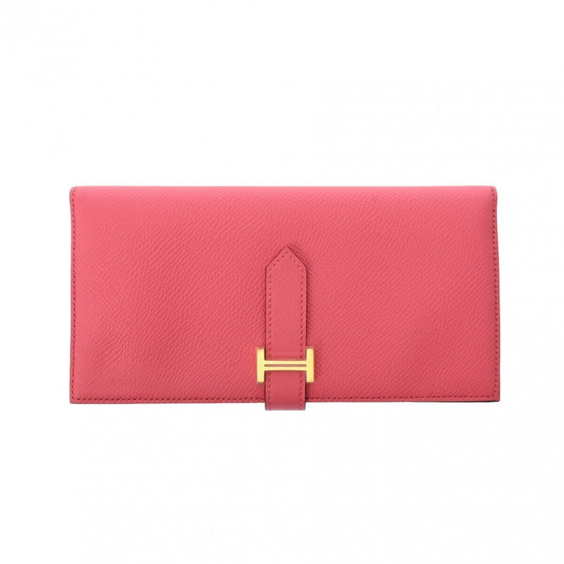 Hermes Beansufla Rose Azalee Long Wallet