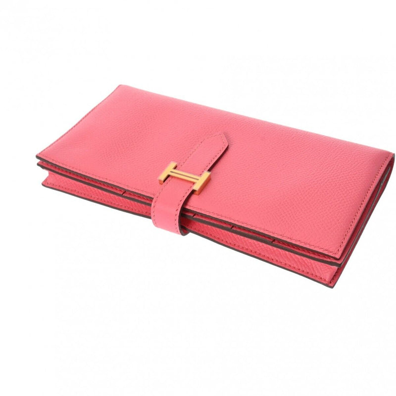 Hermes Beansufla Rose Azalee Long Wallet