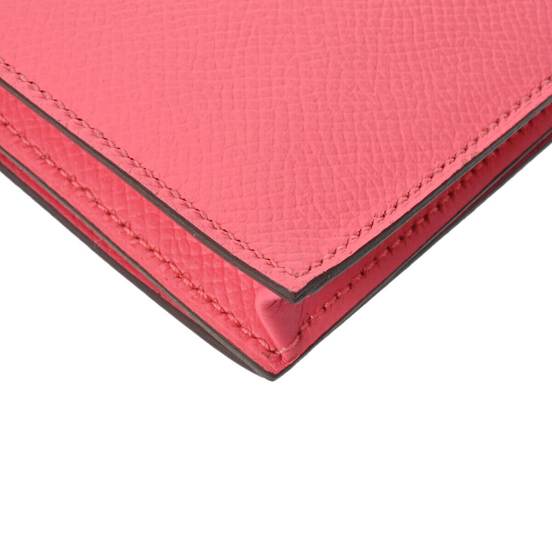 Hermes Beansufla Rose Azalee Long Wallet