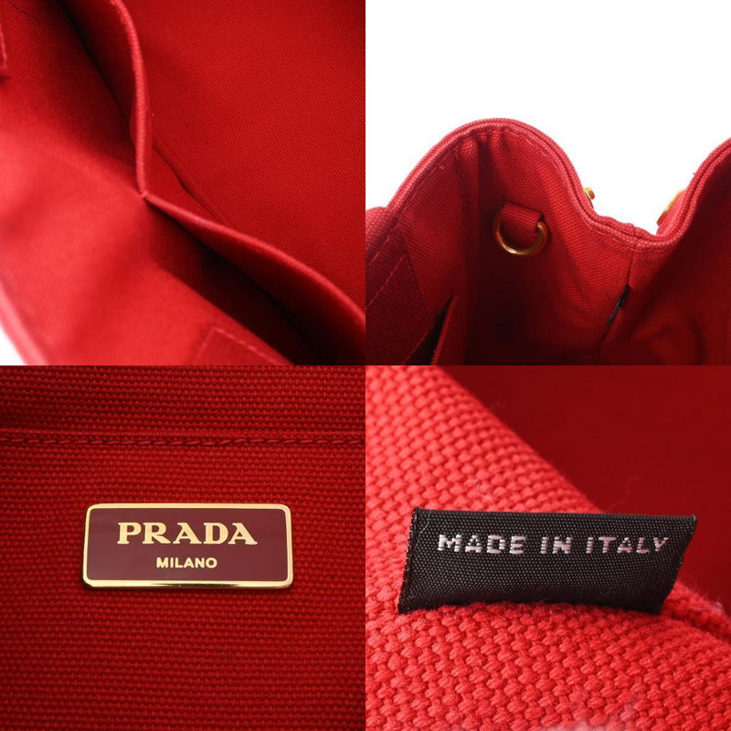 Prada Canapa Mini Red Hand Bag