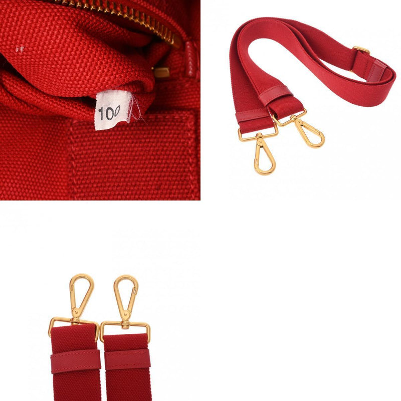 Prada Canapa Mini Red Hand Bag