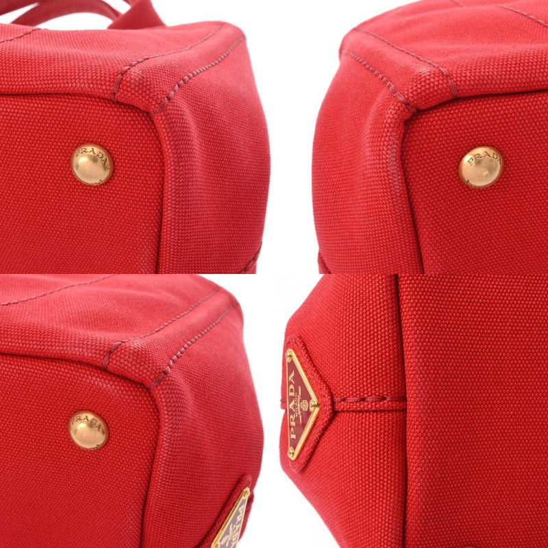 Prada Canapa Mini Red Hand Bag