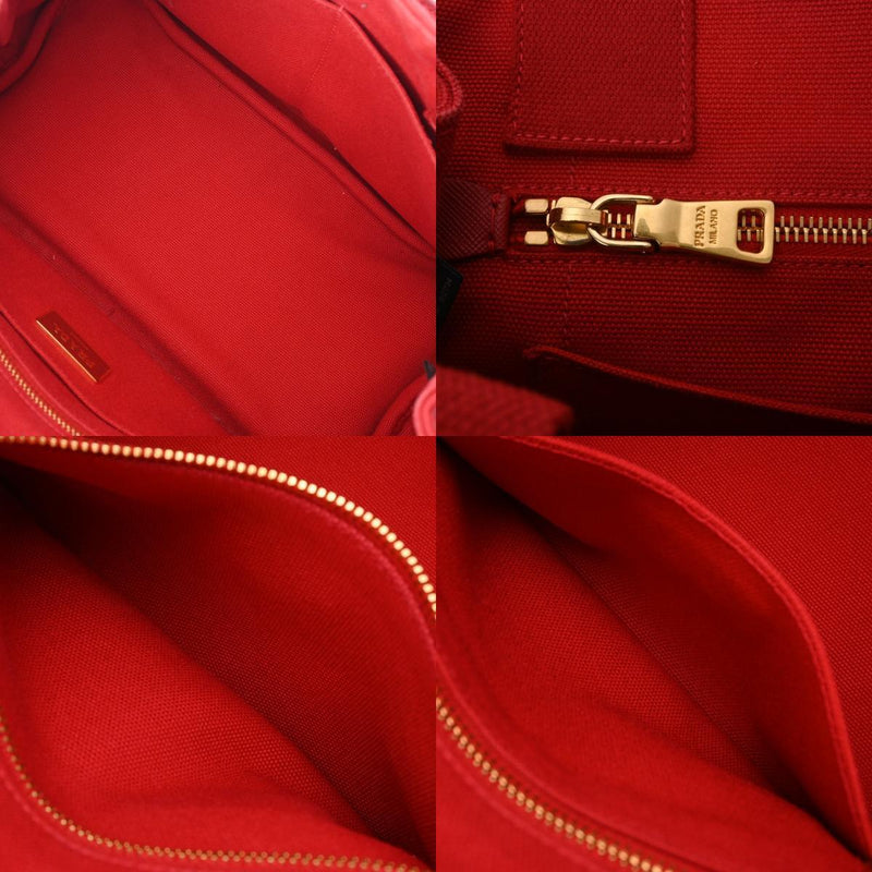 Prada Canapa Mini Red Hand Bag