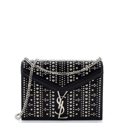 Saint Laurent Clasp Bag Studded Leather