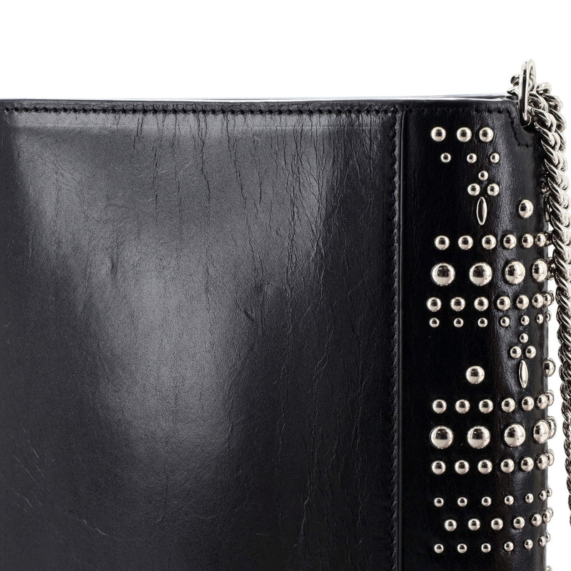 Saint Laurent Clasp Bag Studded Leather