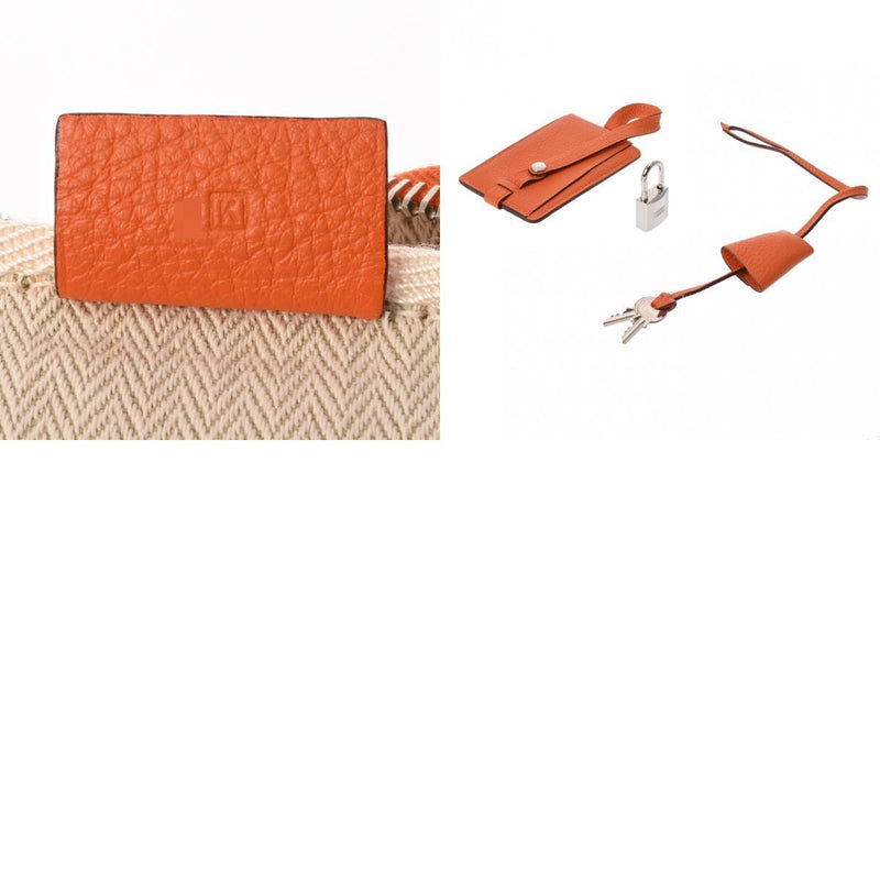 Hermes Victoria 35 Orange Hand Bag