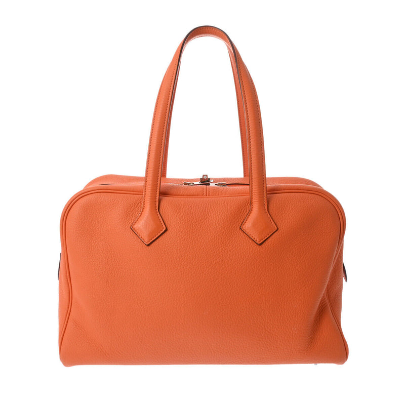 Hermes Victoria 35 Orange Hand Bag