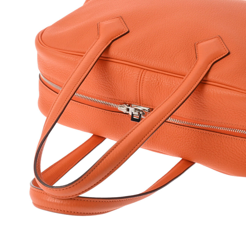 Hermes Victoria 35 Orange Hand Bag