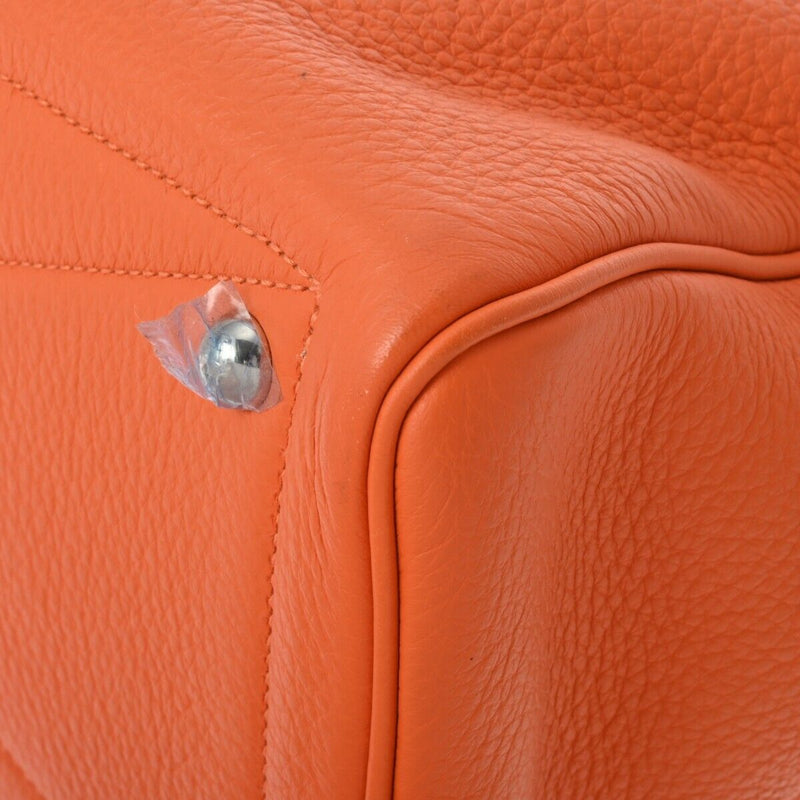 Hermes Victoria 35 Orange Hand Bag