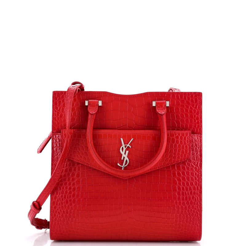 Saint Laurent Uptown Tote Crocodile