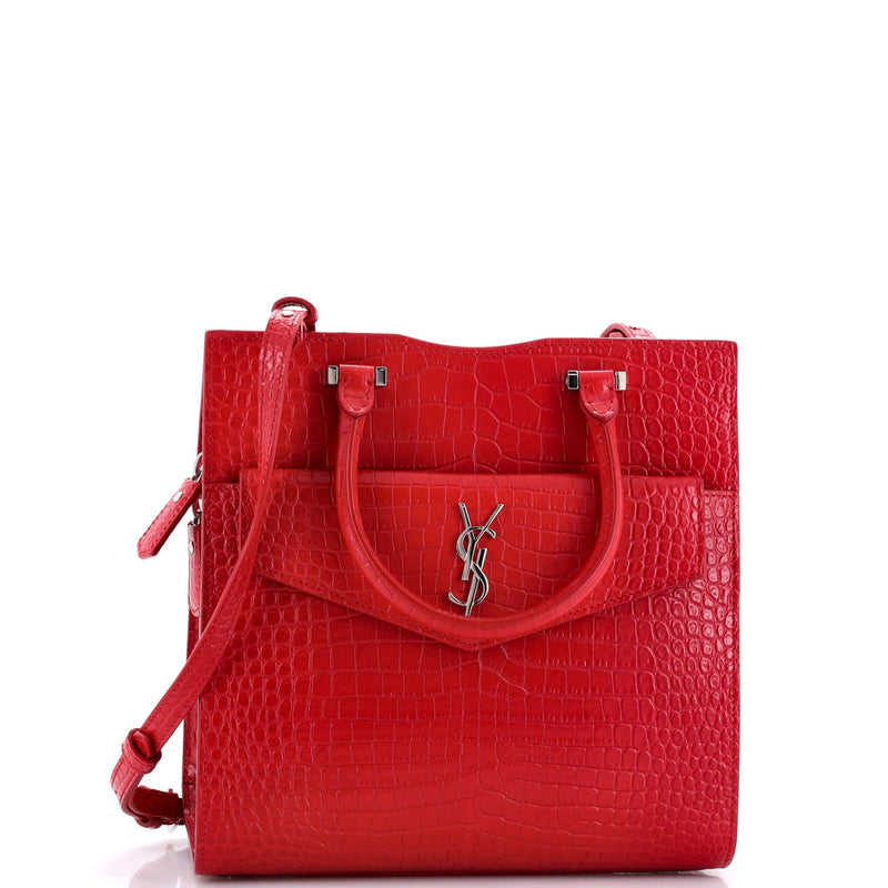 Saint Laurent Uptown Tote Crocodile