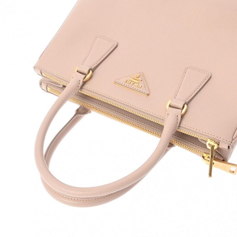 Prada Galleria Pink/Beige Hand Bag