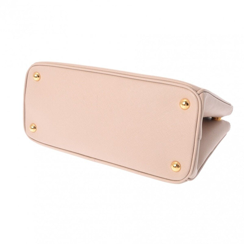 Prada Galleria Pink/Beige Hand Bag