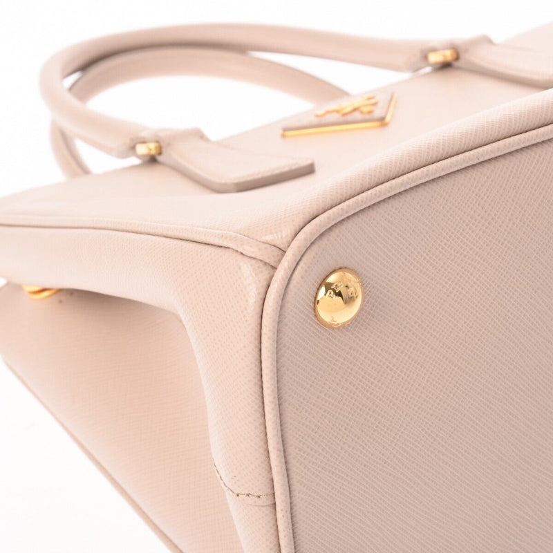 Prada Galleria Pink/Beige Hand Bag