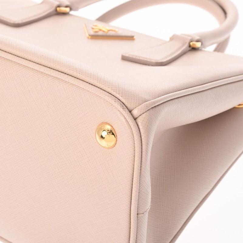 Prada Galleria Pink/Beige Hand Bag