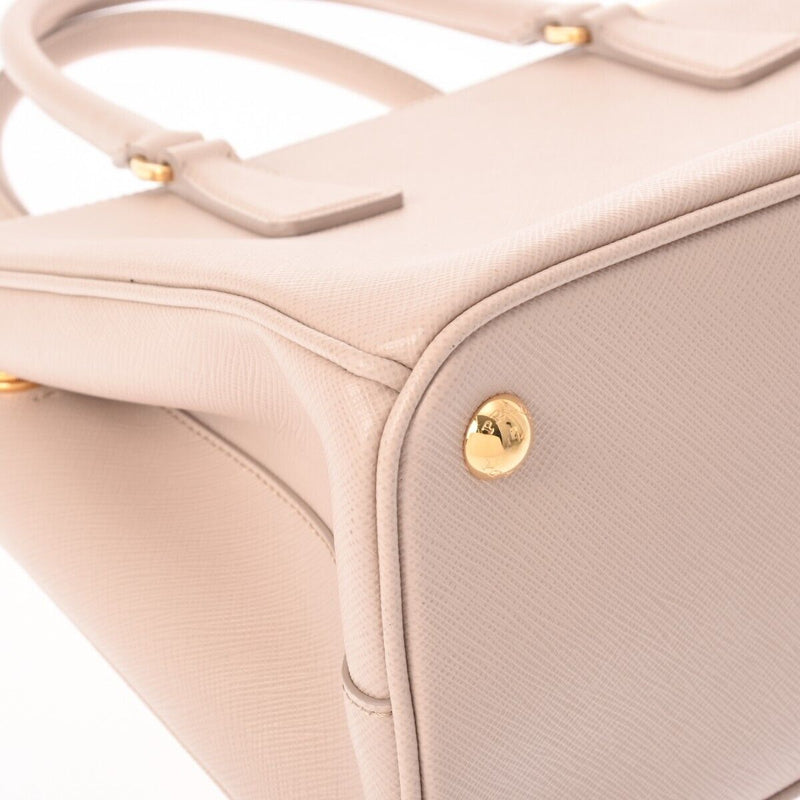 Prada Galleria Pink/Beige Hand Bag