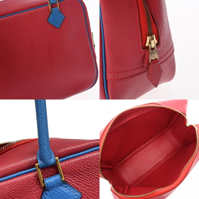 Hermes Mini Plum Rouge Bif/Bleu France