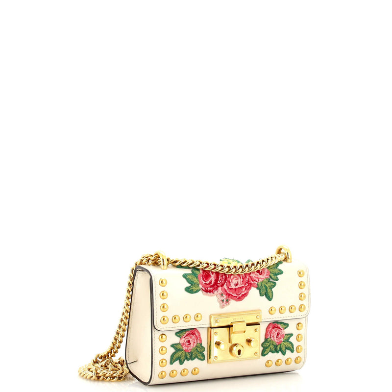 Gucci Padlock Shoulder Bag Studded