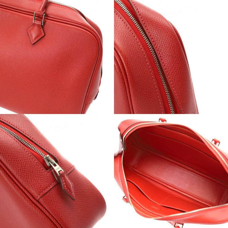 Hermes Plum Elan Rouge Vif Hand Bag