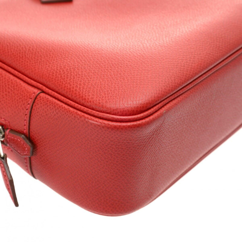 Hermes Plum Elan Rouge Vif Hand Bag