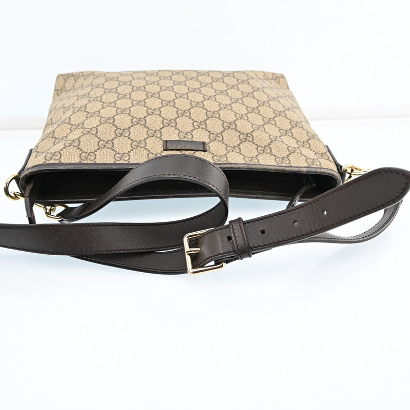 Gucci Shoulder Bag Beige Brown Gg