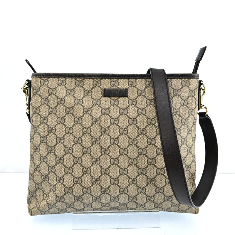 Gucci Shoulder Bag Beige Brown Gg