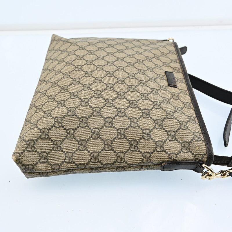 Gucci Shoulder Bag Beige Brown Gg