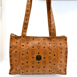 Mcm Visetos Leather Tote Shoulder