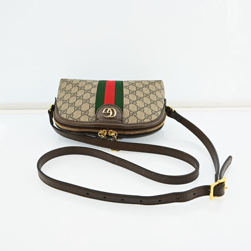 Gucci Ophidia Gg Shoulder Bag Pvc Canvas