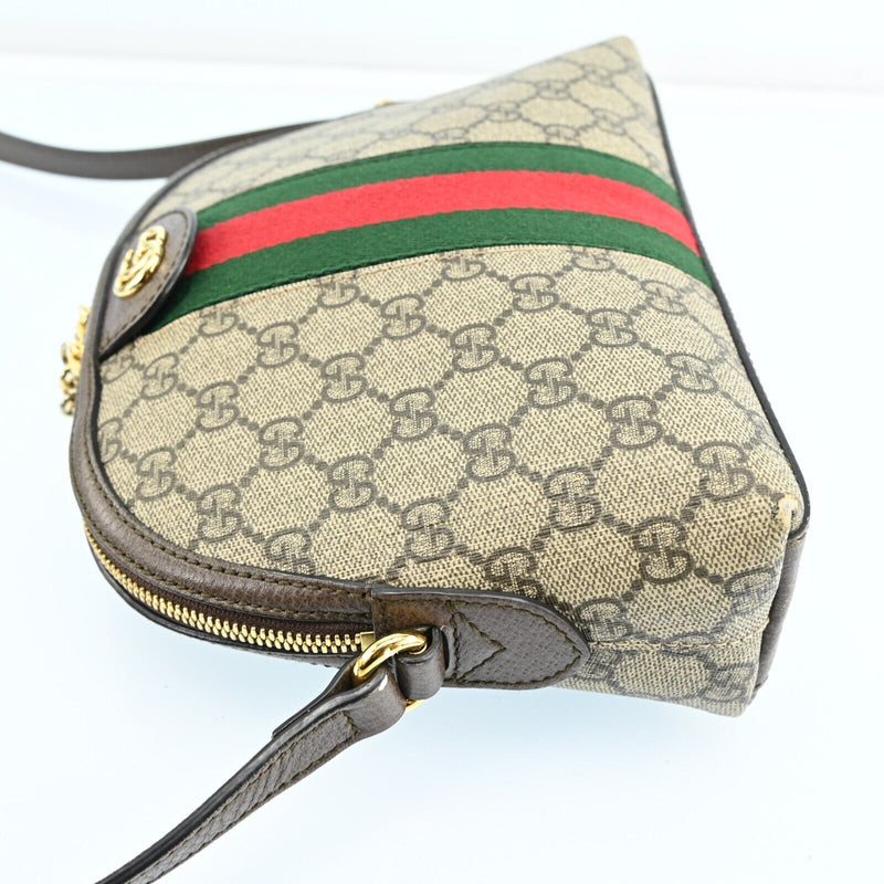 Gucci Ophidia Gg Shoulder Bag Pvc Canvas