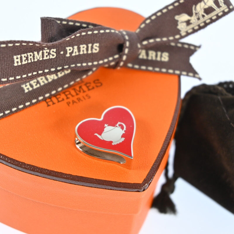 Hermes Heart-Shaped Scarf Ring Tea Time