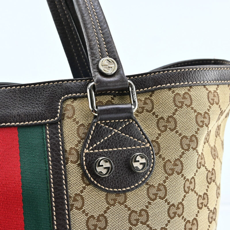 Gucci Sherry Line Gg Pattern Tote Bag