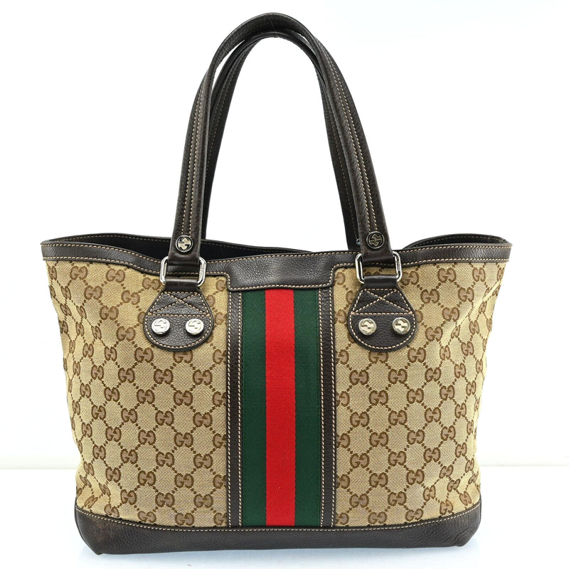 Gucci Sherry Line Gg Pattern Tote Bag