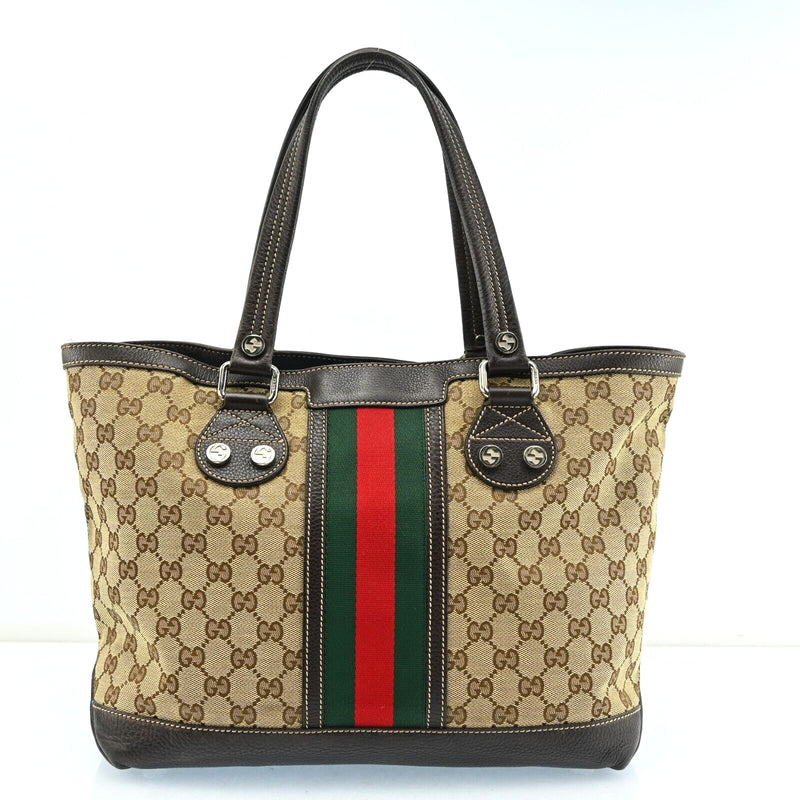 Gucci Sherry Line Gg Pattern Tote Bag