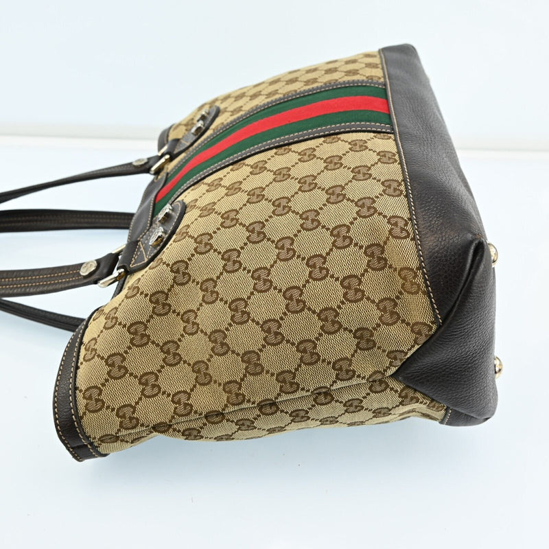 Gucci Sherry Line Gg Pattern Tote Bag