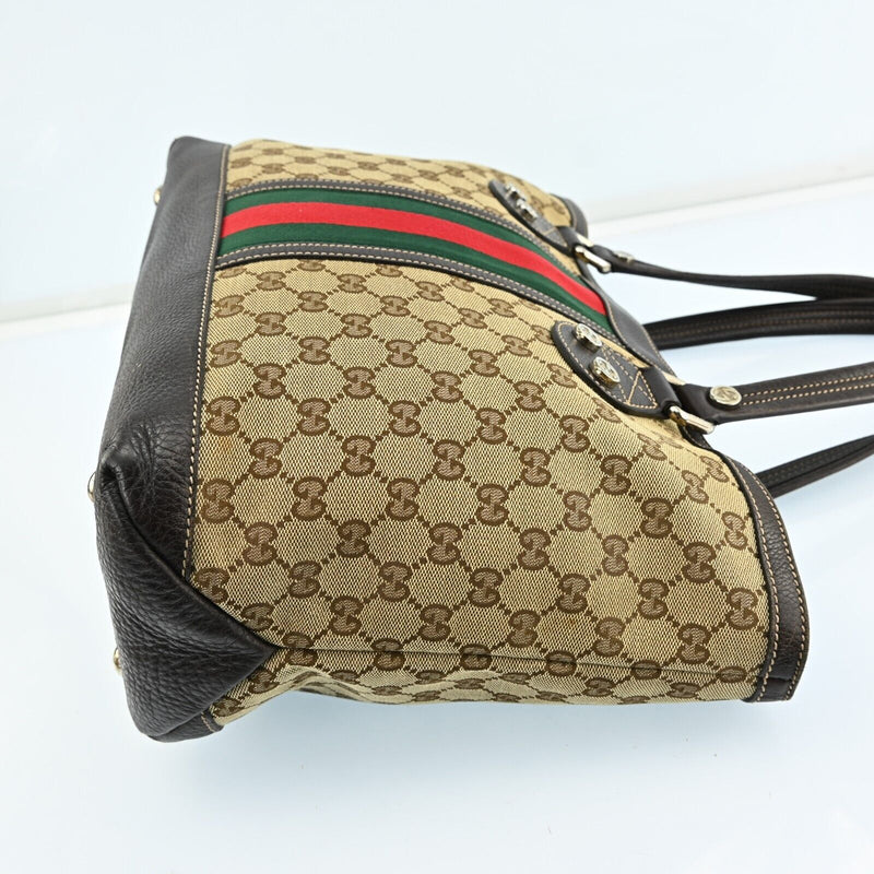 Gucci Sherry Line Gg Pattern Tote Bag