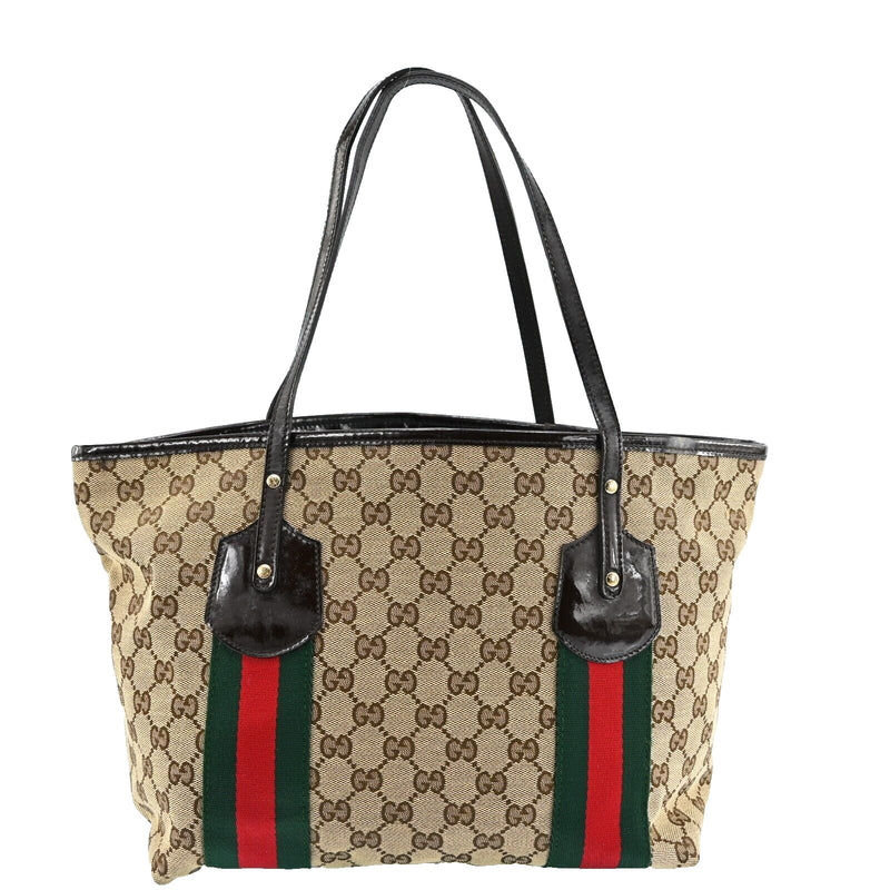 Gucci Jolie Web Sherry Line Tote