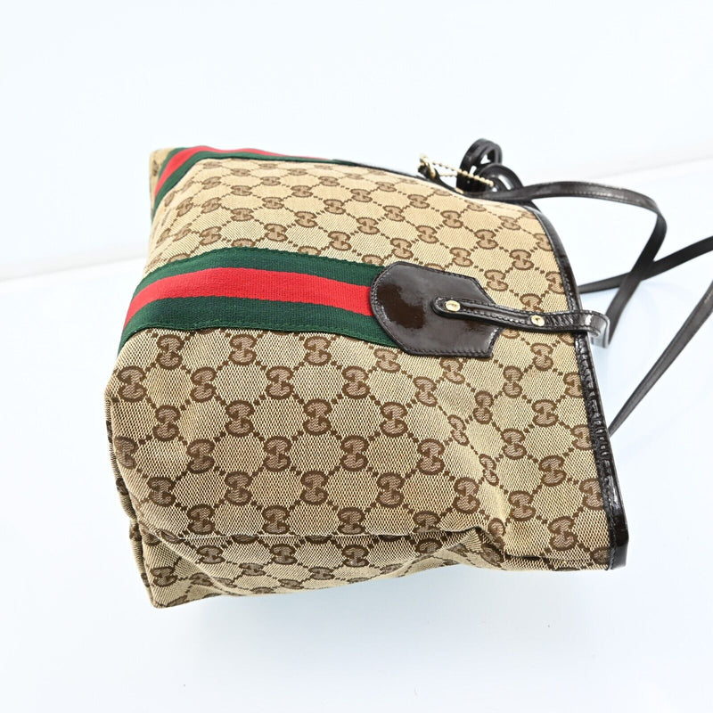 Gucci Jolie Web Sherry Line Tote