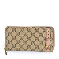 Gucci Zip Roud Long Wallet Italy Pvc